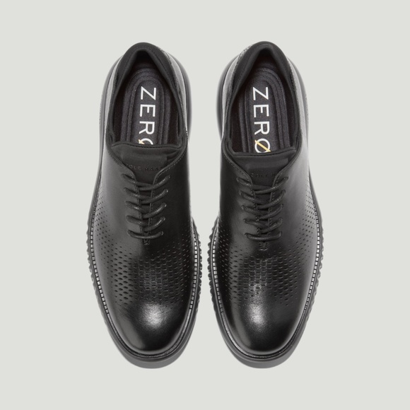 Men\'s Cole Haan 2.Zerogrand Laser Wingtip Ox in Black Leather. C23832 main image 6